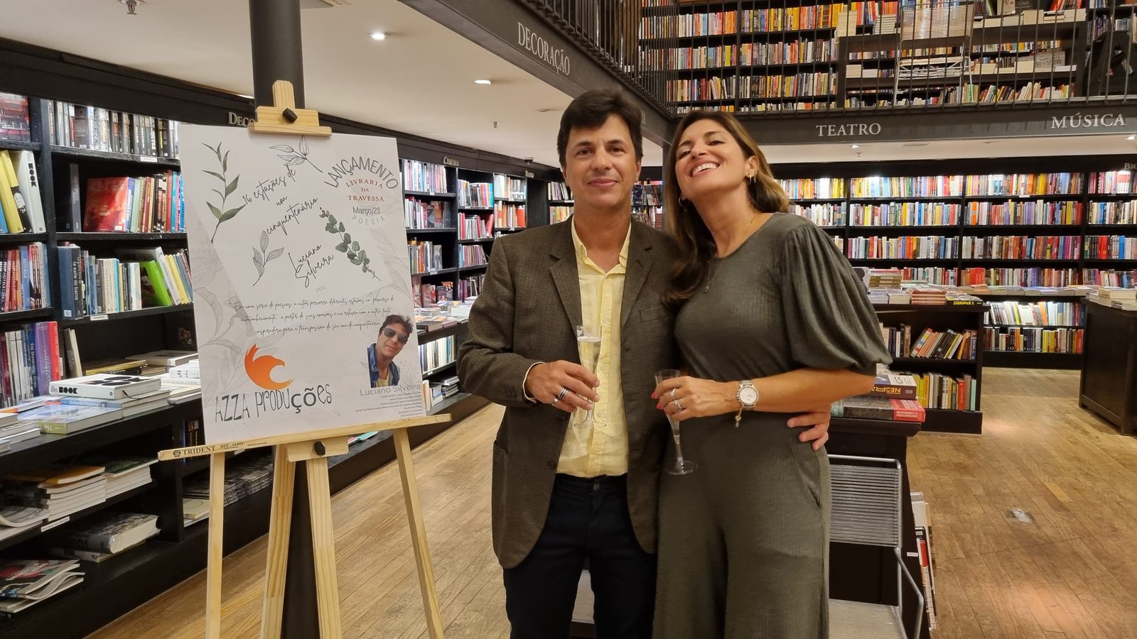 Brinde na noite de lançamento